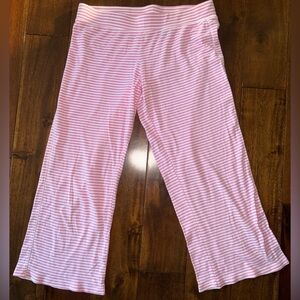 VICTORIA'S SECRET PINK /WHITE STRIPED PAJAMA PANTS. 
Sz MEDIUM
